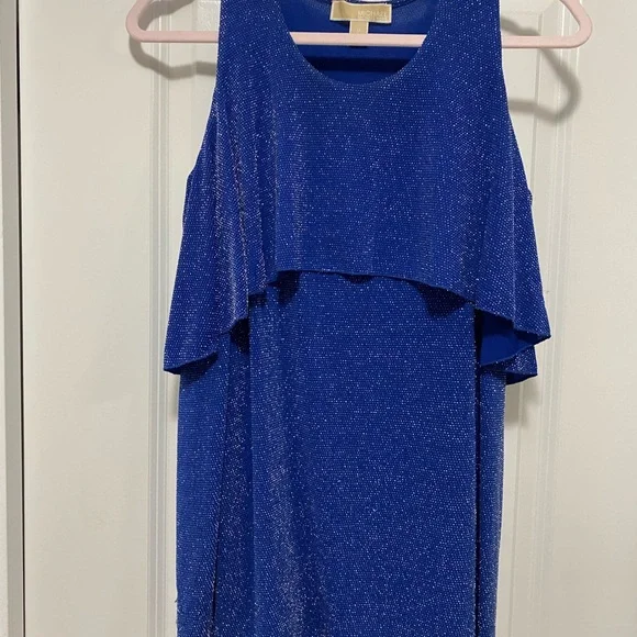Michael Kors Blue Sleeveless Top - Picture 2 of 2